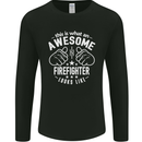 An Awesome Firefighter Looks Like Mens Long Sleeve T-Shirt Black