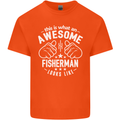 An Awesome Fisherman Looks Like Mens Cotton T-Shirt Tee Top Orange