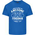 An Awesome Fisherman Looks Like Mens Cotton T-Shirt Tee Top Royal Blue