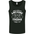 An Awesome Fisherman Looks Like Mens Vest Tank Top Black
