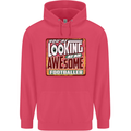 An Awesome Footballer Childrens Kids Hoodie Heliconia
