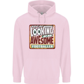 An Awesome Footballer Childrens Kids Hoodie Light Pink