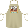 An Awesome Footballer Cotton Apron 100% Organic Khaki