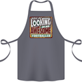 An Awesome Footballer Cotton Apron 100% Organic Steel