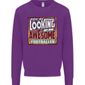 An Awesome Footballer Mens Sweatshirt Jumper Purple