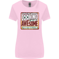 An Awesome Footballer Womens Wider Cut T-Shirt Light Pink