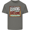 An Awesome Godfather Mens Cotton T-Shirt Tee Top Charcoal