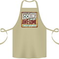An Awesome Great Grandad Cotton Apron 100% Organic Khaki