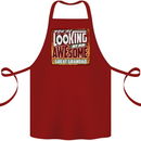 An Awesome Great Grandad Cotton Apron 100% Organic Maroon