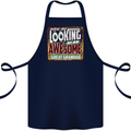 An Awesome Great Grandad Cotton Apron 100% Organic Navy Blue