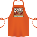 An Awesome Great Grandad Cotton Apron 100% Organic Orange