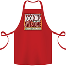 An Awesome Great Grandad Cotton Apron 100% Organic Red