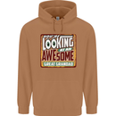 An Awesome Great Grandad Mens 80% Cotton Hoodie Caramel Latte