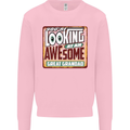 An Awesome Great Grandad Mens Sweatshirt Jumper Light Pink