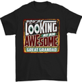 An Awesome Great Grandad Mens T-Shirt Cotton Gildan Black