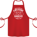 An Awesome Hairdresser Looks Like Cotton Apron 100% Organic Red