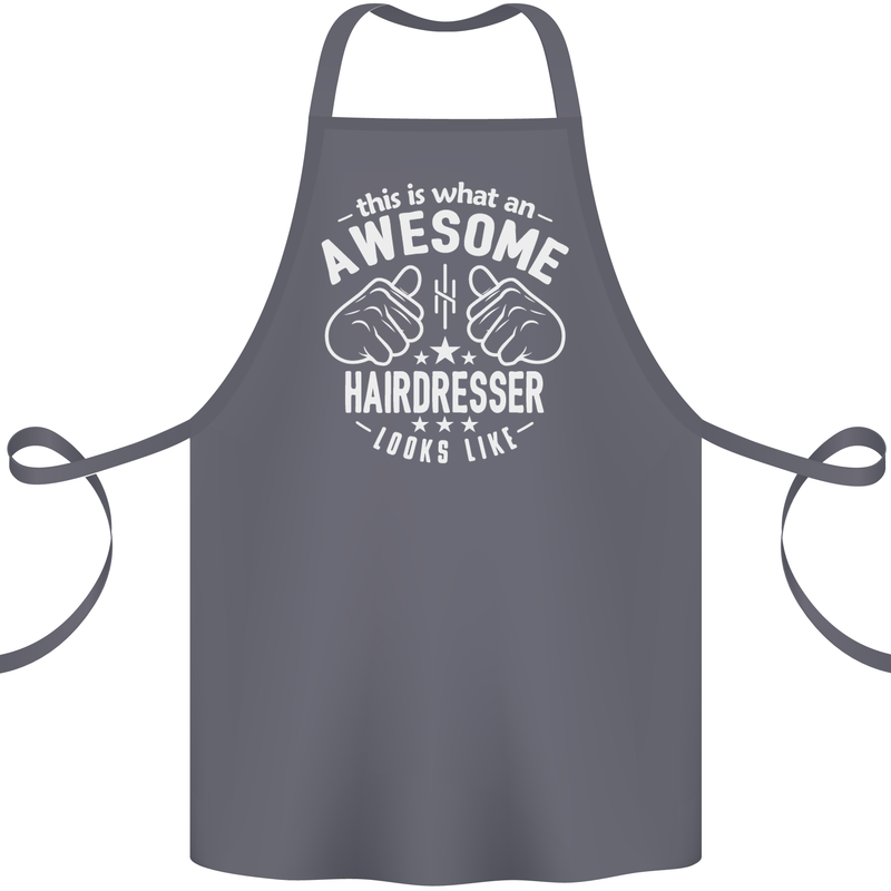 An Awesome Hairdresser Looks Like Cotton Apron 100% Organic Steel