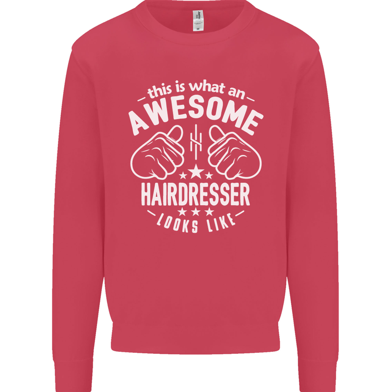 An Awesome Hairdresser Looks Like Mens Sweatshirt Jumper Heliconia