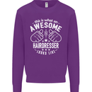 An Awesome Hairdresser Looks Like Mens Sweatshirt Jumper Purple