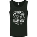 An Awesome Handy Man Looks Like Mens Vest Tank Top Black