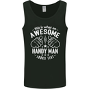 An Awesome Handy Man Looks Like Mens Vest Tank Top Black