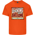 An Awesome Horse Rider Riding Equestrian Kids T-Shirt Childrens Orange