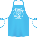 An Awesome Librarian Looks Like Cotton Apron 100% Organic Turquoise
