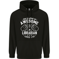 An Awesome Librarian Looks Like Mens 80% Cotton Hoodie Black