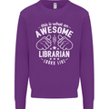 An Awesome Librarian Looks Like Mens Sweatshirt Jumper Purple