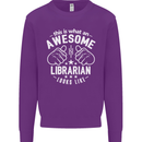 An Awesome Librarian Looks Like Mens Sweatshirt Jumper Purple