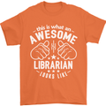 An Awesome Librarian Looks Like Mens T-Shirt Cotton Gildan Orange