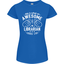 An Awesome Librarian Looks Like Womens Petite Cut T-Shirt Royal Blue