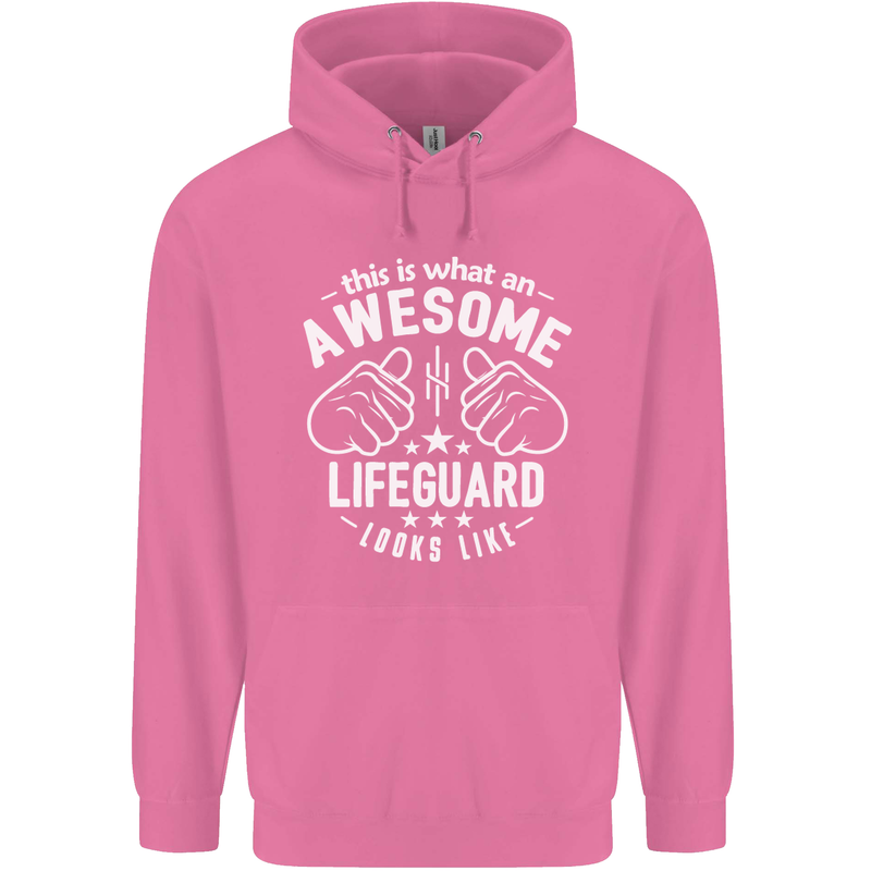 An Awesome Lifeguard Looks Like Mens 80% Cotton Hoodie Azelea