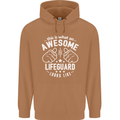 An Awesome Lifeguard Looks Like Mens 80% Cotton Hoodie Caramel Latte