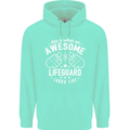 An Awesome Lifeguard Looks Like Mens 80% Cotton Hoodie Peppermint
