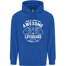 An Awesome Lifeguard Looks Like Mens 80% Cotton Hoodie Royal Blue