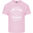 An Awesome Lifeguard Looks Like Mens Cotton T-Shirt Tee Top Light Pink