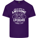 An Awesome Lifeguard Looks Like Mens Cotton T-Shirt Tee Top Purple