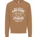An Awesome Lifeguard Looks Like Mens Sweatshirt Jumper Caramel Latte