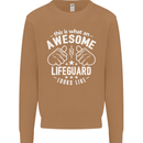 An Awesome Lifeguard Looks Like Mens Sweatshirt Jumper Caramel Latte