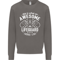 An Awesome Lifeguard Looks Like Mens Sweatshirt Jumper Charcoal