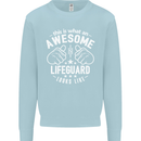 An Awesome Lifeguard Looks Like Mens Sweatshirt Jumper Light Blue