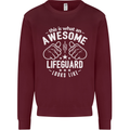 An Awesome Lifeguard Looks Like Mens Sweatshirt Jumper Maroon