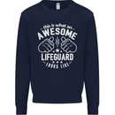 An Awesome Lifeguard Looks Like Mens Sweatshirt Jumper Navy Blue