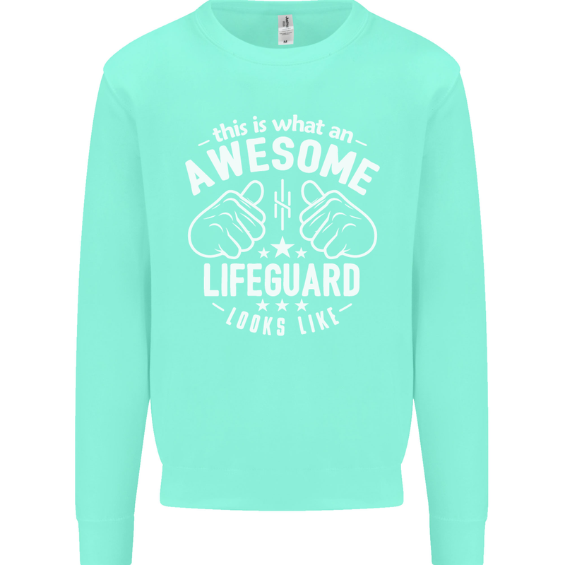 An Awesome Lifeguard Looks Like Mens Sweatshirt Jumper Peppermint