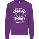 An Awesome Lifeguard Looks Like Mens Sweatshirt Jumper Purple