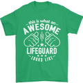 An Awesome Lifeguard Looks Like Mens T-Shirt Cotton Gildan Irish Green