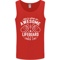 An Awesome Lifeguard Looks Like Mens Vest Tank Top Red