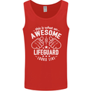 An Awesome Lifeguard Looks Like Mens Vest Tank Top Red