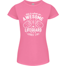 An Awesome Lifeguard Looks Like Womens Petite Cut T-Shirt Azalea